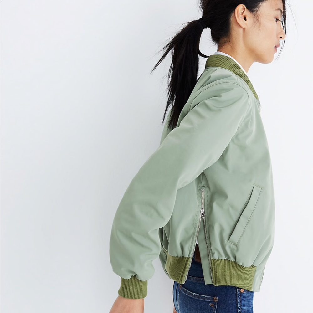 Madewell Side zip Bomber Jacket  - Small Sold out!